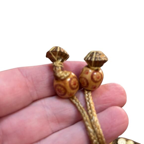 Beaded evening bag black pouch style vintage dressy purse rhinestones beads - Picture 5 of 9